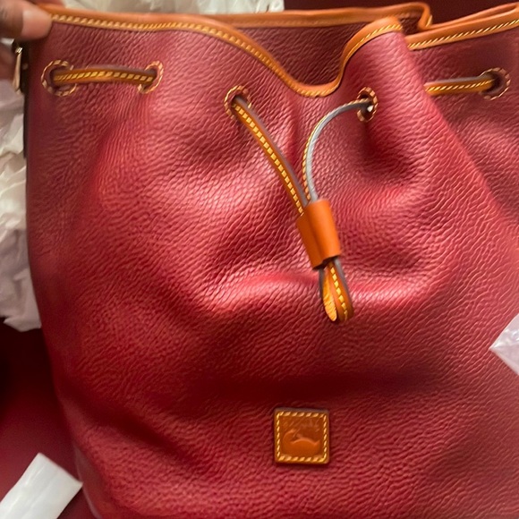 Dooney & Bourke drawstring leather handbag